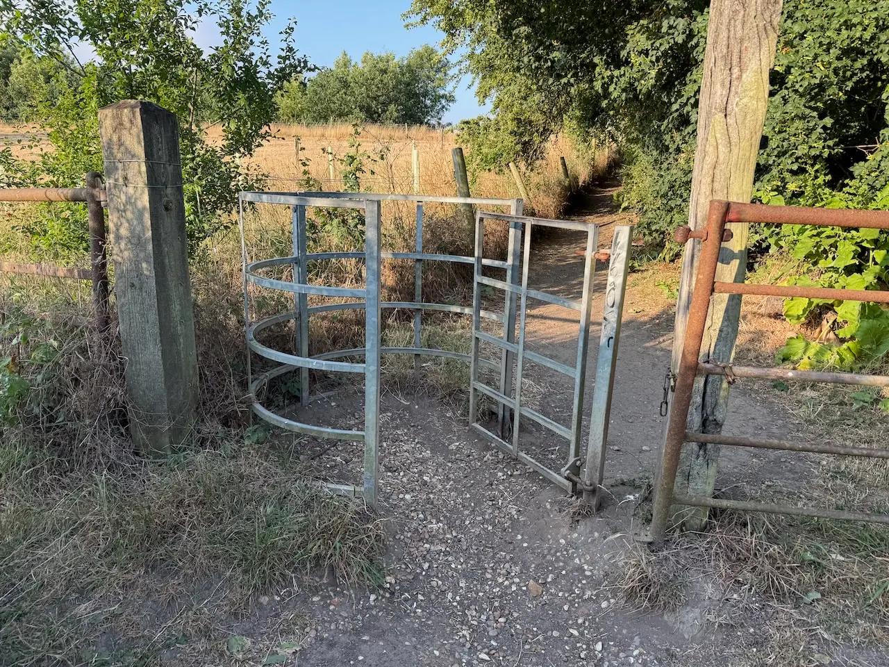 A kissing gate along the route