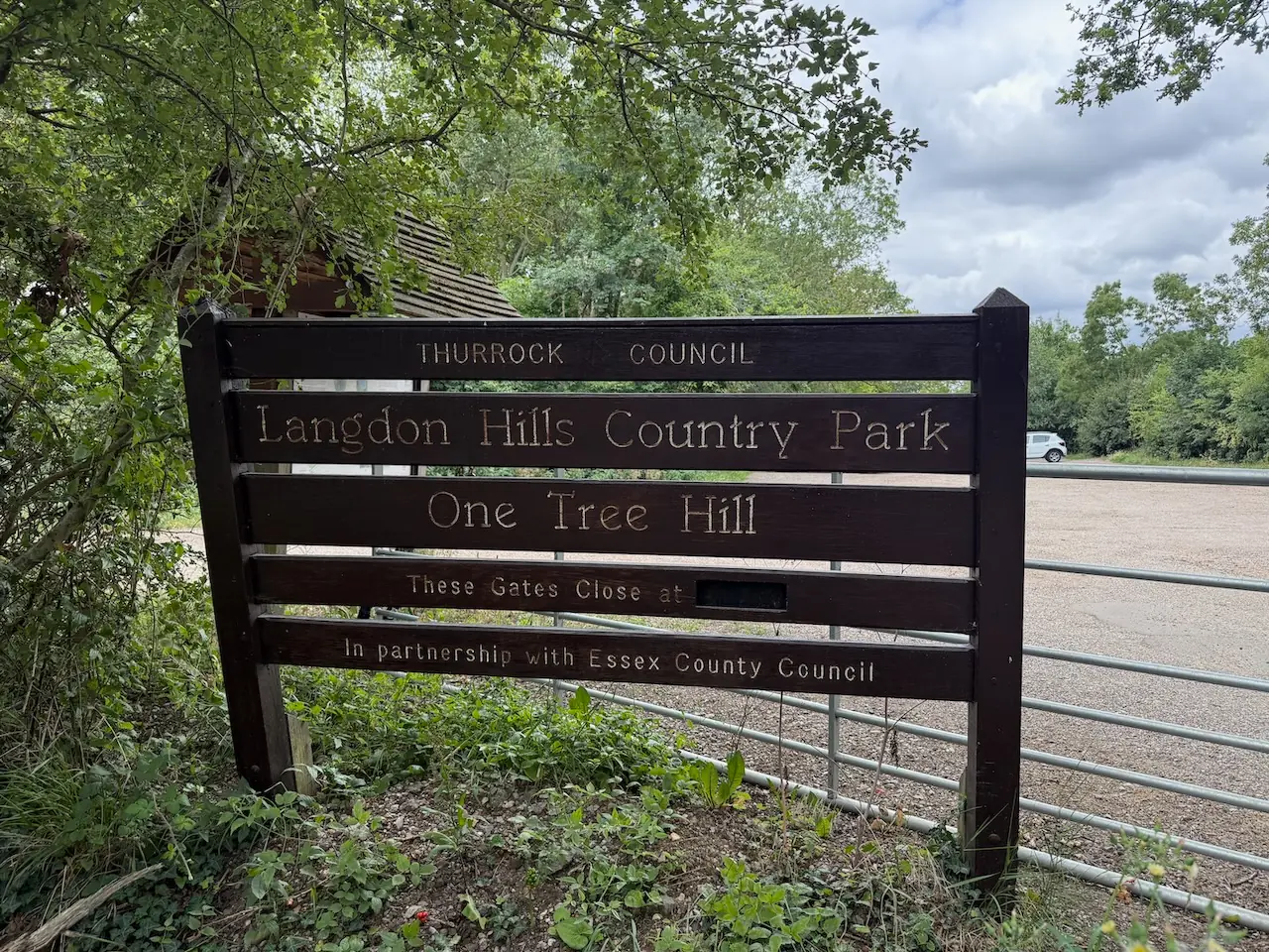 One Tree Hill car park sign