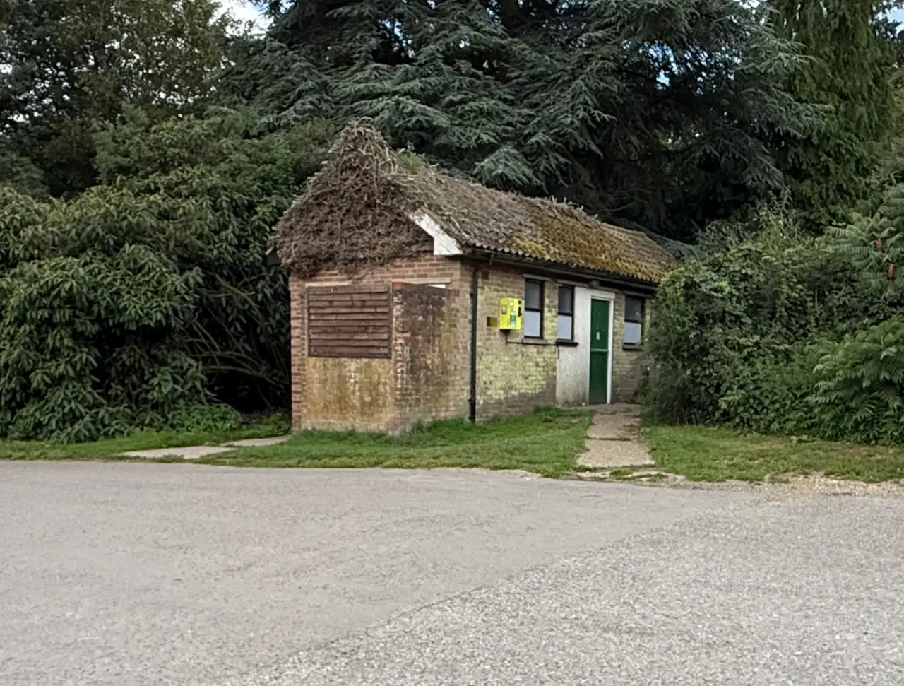Car park and public toilets