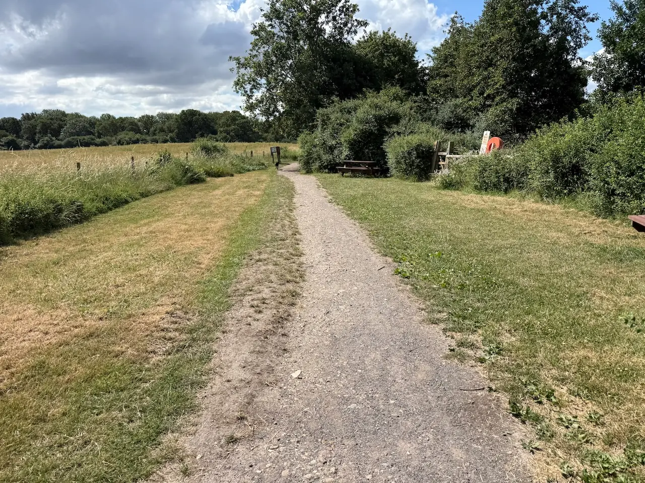 Wide, flat pathway