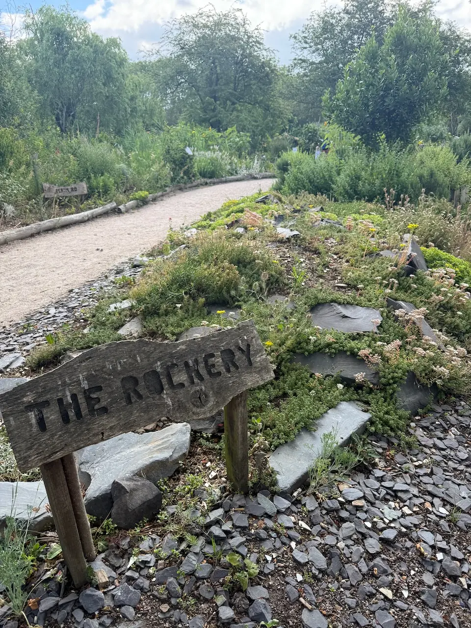 The rockery garden