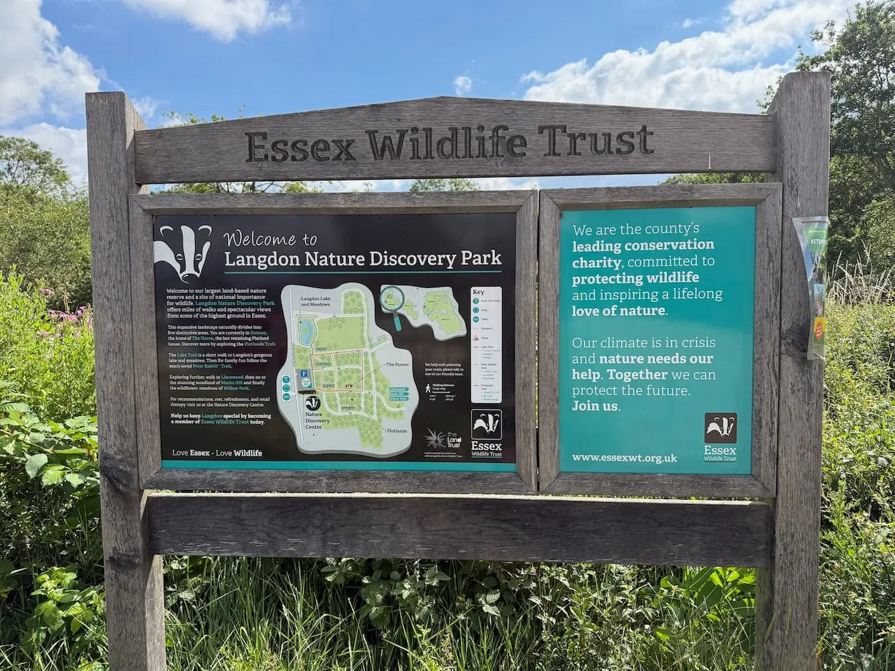 Essex Wildlife Trust sign