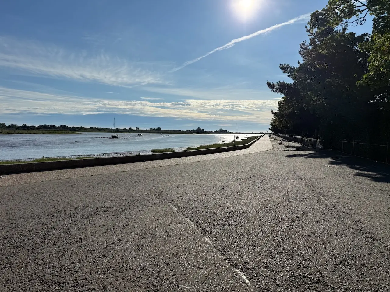 Promenade path beside the estuary.