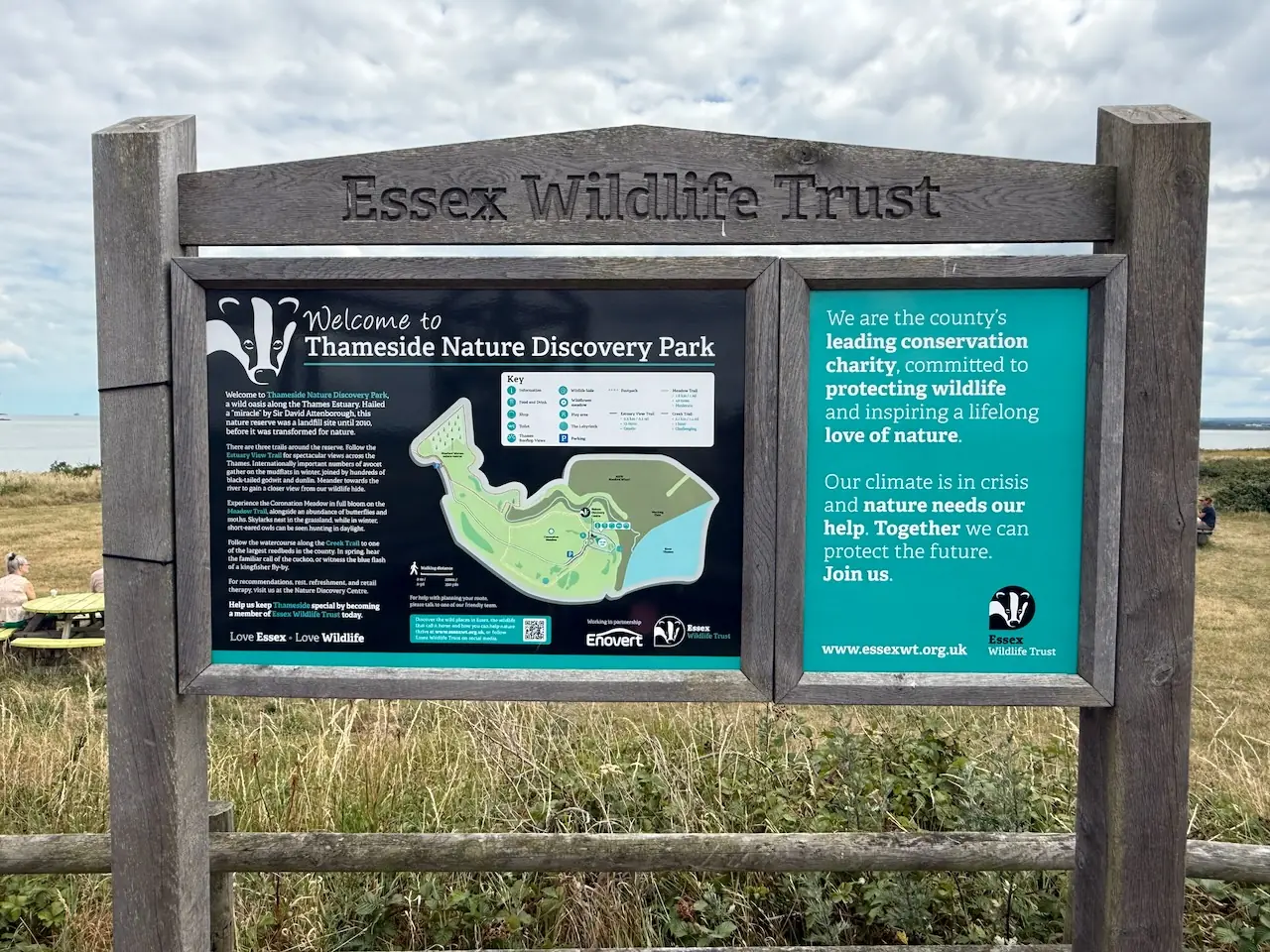 Thameside Nature Discovery Park sign
