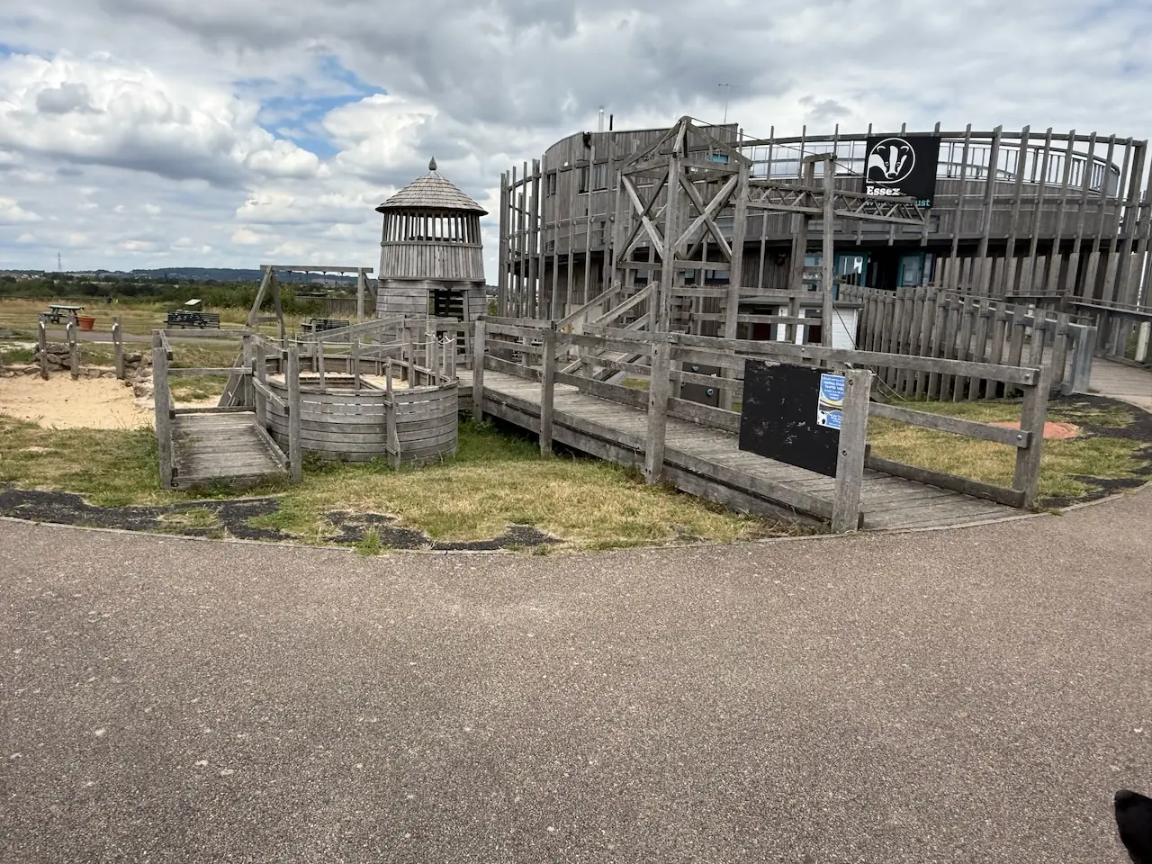 Visitor centre, cafe and children's play area